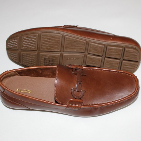 ALDO HUGO BROWN METAL BIT DRIVER SHOES US 11D/ EUR44/ UK10